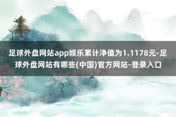 足球外盘网站app娱乐累计净值为1.1178元-足球外盘网站有哪些(中国)官方网站-登录入口